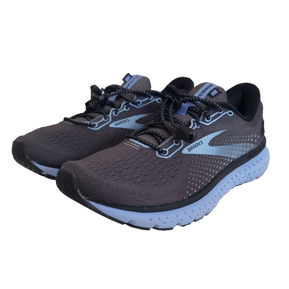 Brooks Glycerin 18 Women's Size 7.5 2A Narrow Running Shoes GrayBlue 1203172A050